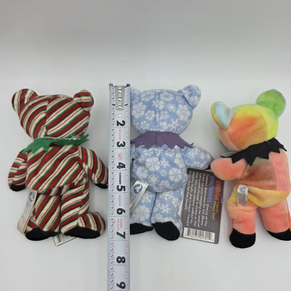 Lot of 6 Vintage Grateful Dead Beanie Bear Plush 6